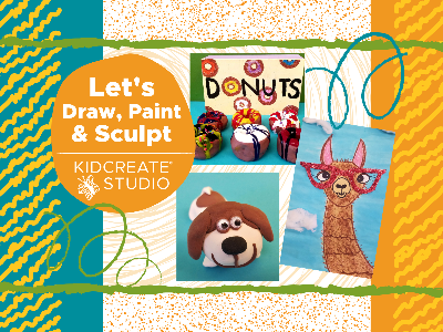 Let's Draw, Paint & Sculpt with Kidcreate Studio at Vickery Creek Elementary
