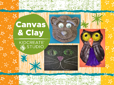 Kidcreate Studio - Fayetteville. Canvas & Clay Weekly Class (5-12 Years)